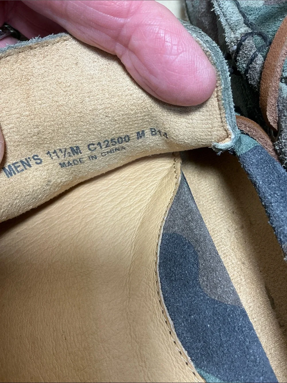 Cole Haan camouflage suede